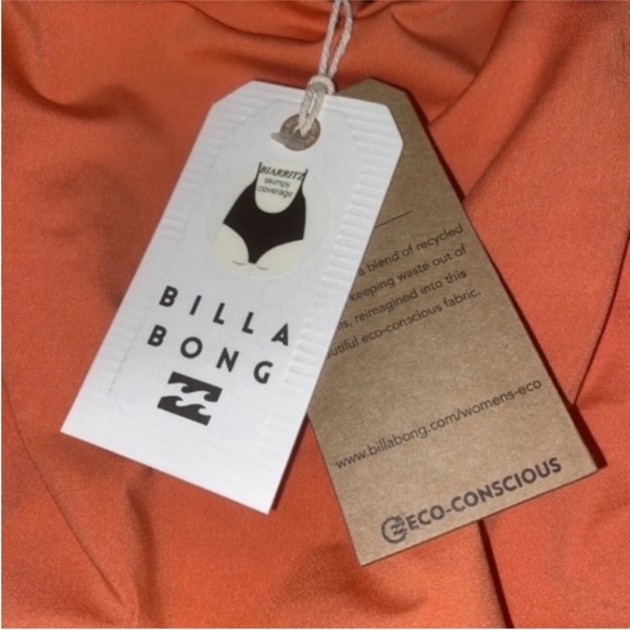 BILLABONG - Sol Searcher One-Piece Coral Swimsuit - Women’s Size 8 Small - Picture 7 of 11